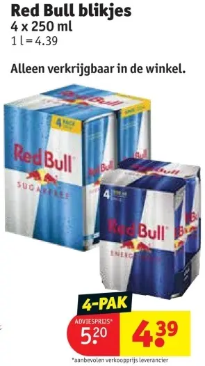 Promotie: Red Bull blikjes