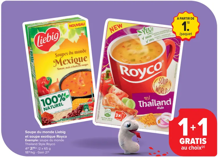 Offre: Soupe du monde Liebig et soupe exotique