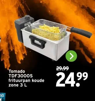 Aanbieding: TDF3000S frituurpan koude zone