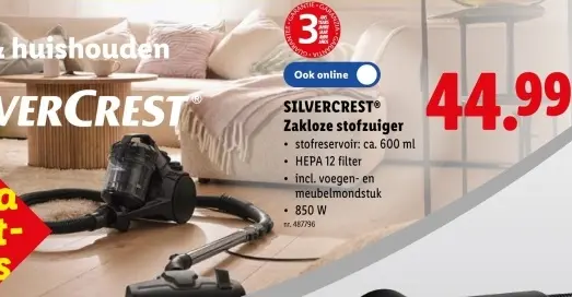 Promotie: Zakloze stofzuiger