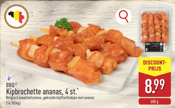 Promotie: Kipbrochette ananas