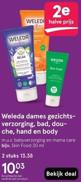 Aanbieding: Weleda dames gezichtsverzorging, bad, douche, hand en body