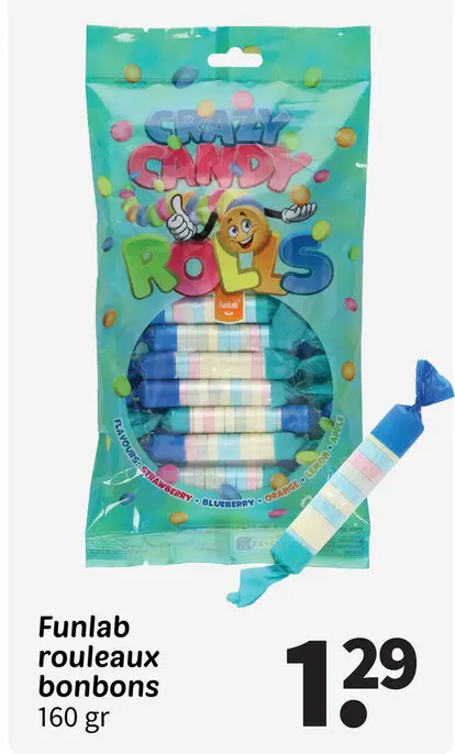 Offre: Funlab rouleaux bonbons