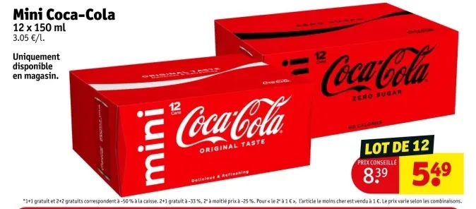 Offre: Mini Coca-Cola