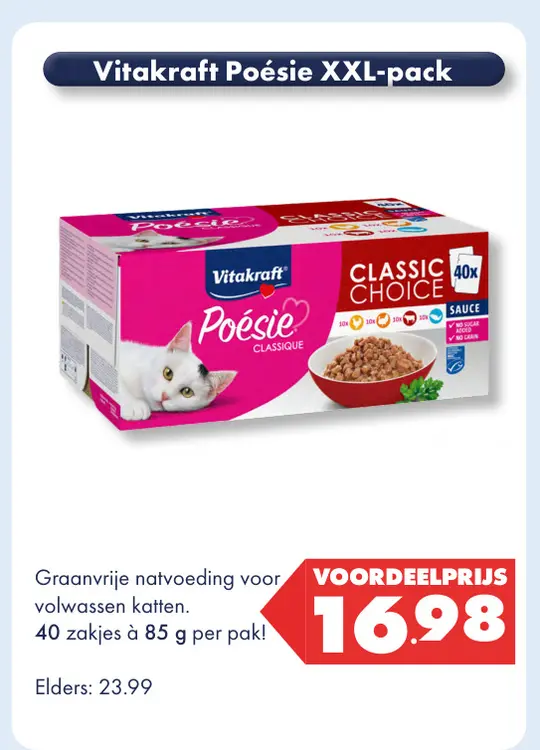 Aanbieding: Vitakraft Poésie XXL-pack