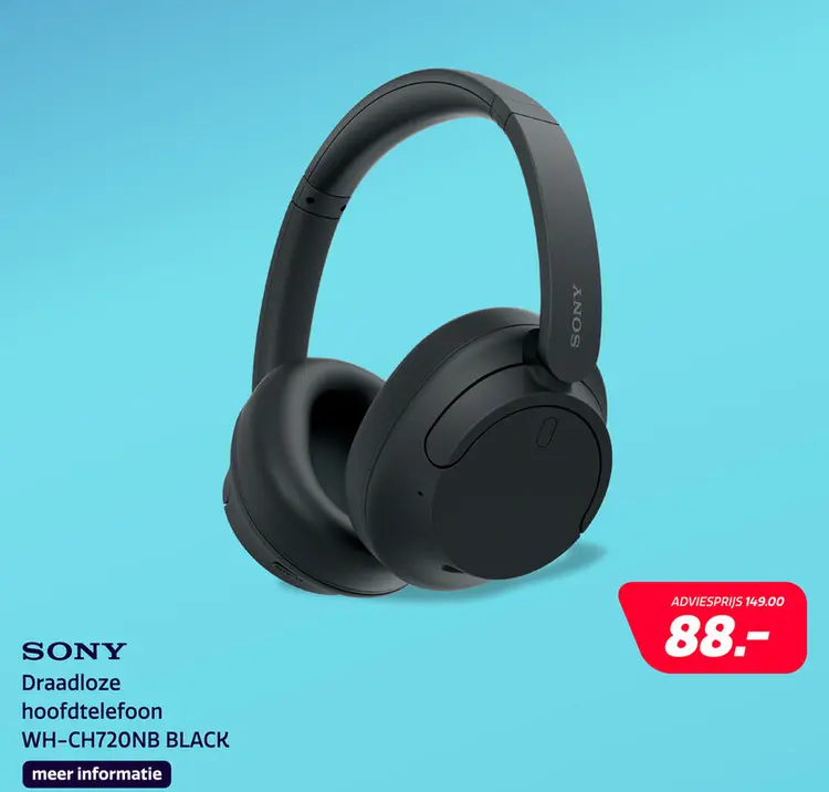 Aanbieding: Sony WH-CH720NB BLACK