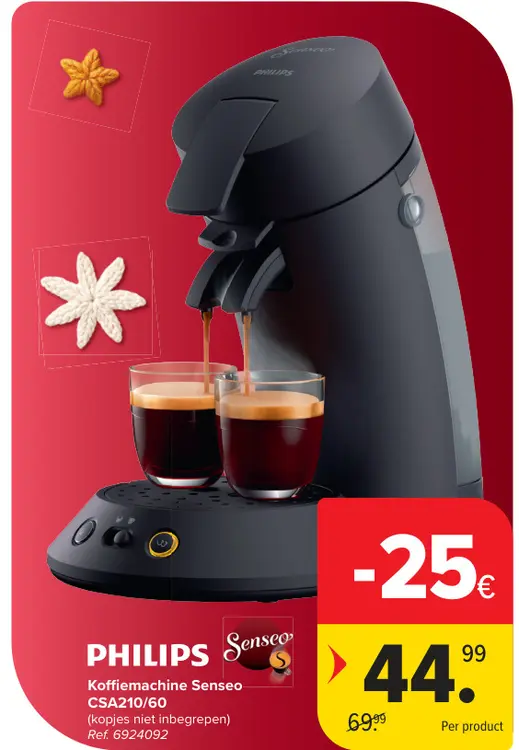 Promotie: Koffiemachine Senseo CSA210/60