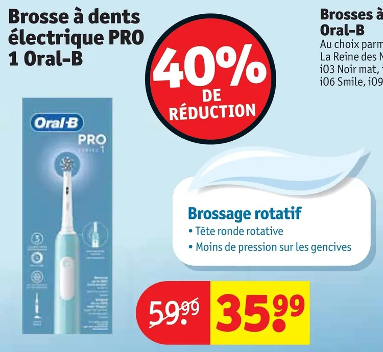 Offre: Brosse à dents électrique PRO 1