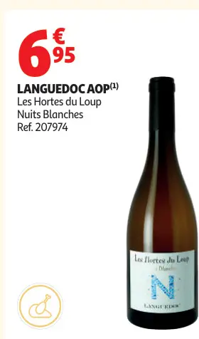 Promotie: Les Hortes du Loup Languedoc AOP Les Hortes du Loup Nuits Blanches