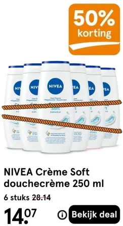 Aanbieding: Crème Soft douchecrème 250 ml