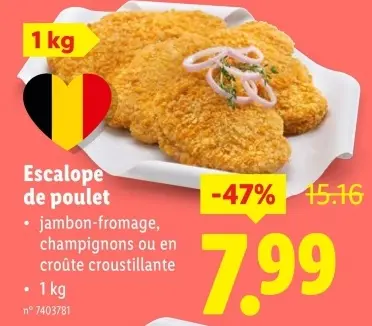Offre: Escalope de poulet