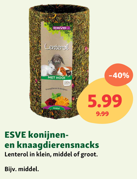 Aanbieding: ESVE konijnen- en knaagdierensnacks Lenterol