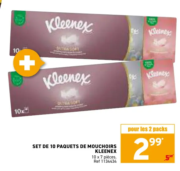 Offre: Mouchoirs Kleenex