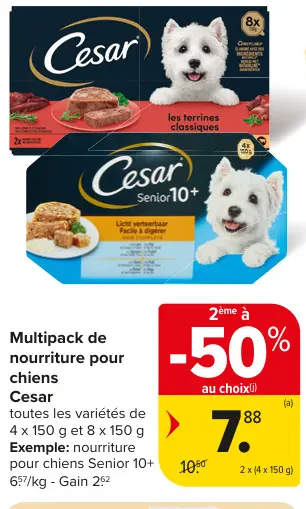 Offre: Multipack de nourriture pour chiens