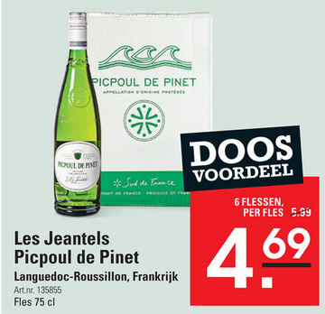 Aanbieding: Les Jeantels Picpoul de Pinet