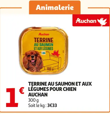 Promotie: Terrine au saumon et aux légumes pour chien
