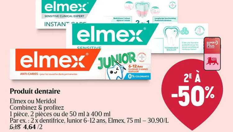 Offre: Produit dentaire Elmex ou Meridol