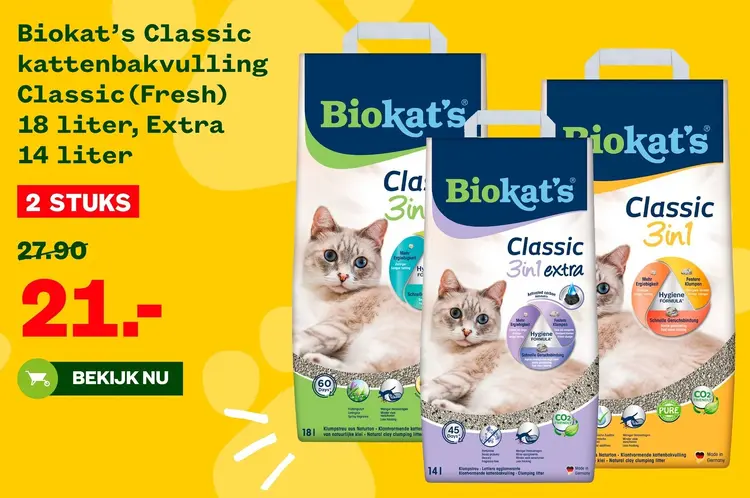 Aanbieding: Classic kattenbakvulling Classic (Fresh)