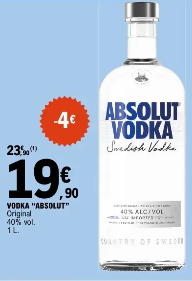 Promotie: Vodka "Absolut"