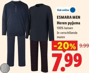 Aanbieding: Heren pyjama