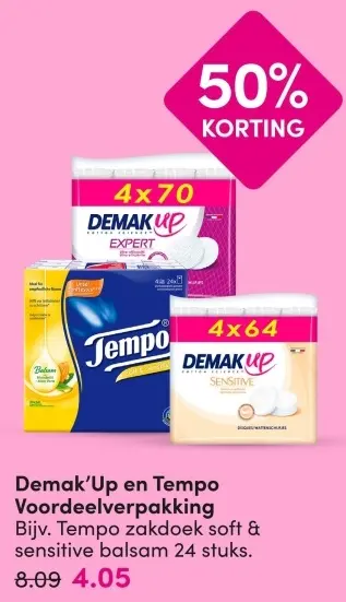 Aanbieding: Demak'Up en Tempo Voordeelverpakking