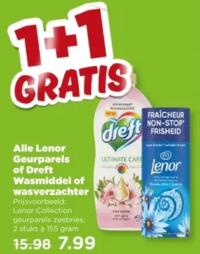 Aanbieding: Lenor Geurparels of Dreft Wasmiddel of wasverzachter