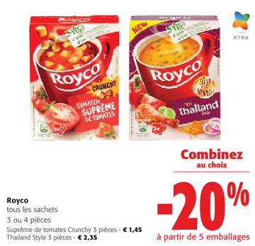 Offre: Royco tous les sachets