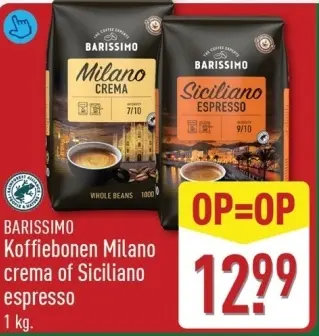 Aanbieding: Koffiebonen Milano crema of Siciliano espresso