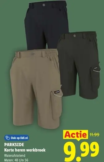 Aanbieding: Korte heren werkbroek