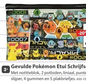 Aanbieding: Etui Schrijfset Pokemon
