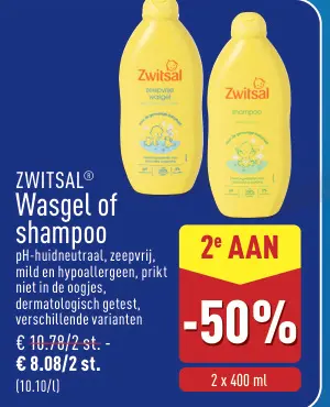 Promotie: Wasgel of shampoo