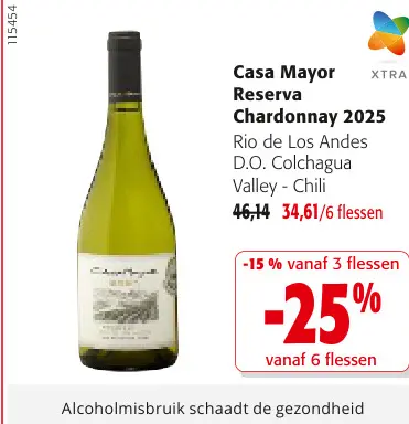 Promotie: Casa Mayor Reserva Chardonnay 2025