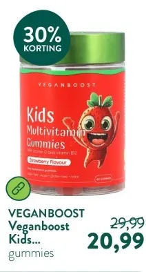 Aanbieding: Veganboost Kids Multivitamin Gummies