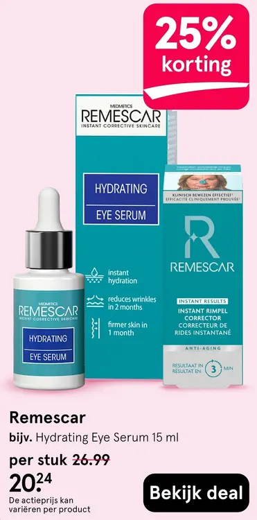 Aanbieding: Remescar Hydrating Eye Serum