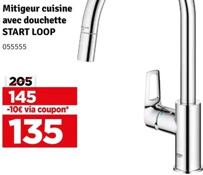 Offre: Mitigeur cuisine avec douchette START LOOP