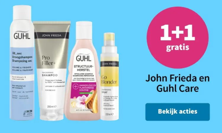 Promotie: John Frieda en Guhl Care
