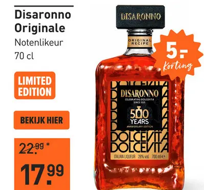 Aanbieding: Disaronno Originale 70CL