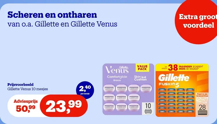 Promotie: Scheren en ontharen