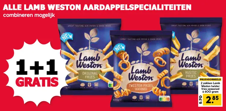 Aanbieding: Alle Lamb Weston aardappelspecialiteiten