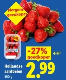Aanbieding: Hollandse aardbeien