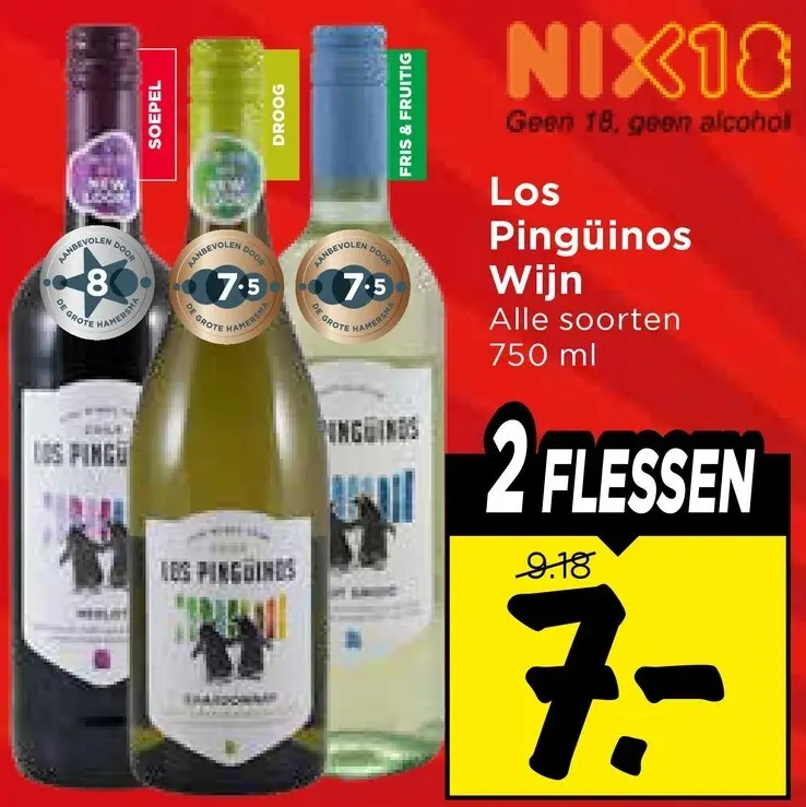Aanbieding: Los Pingüinos Wijn