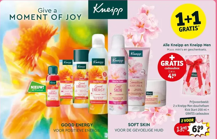 Promotie: Kneipp Men douchefoam Kick Start