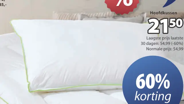 Promotie: Hoofdkussen