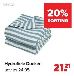 Promotie: Hydrofiele Doeken