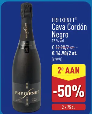 Promotie: FREIXENET Cava Cordón Negro