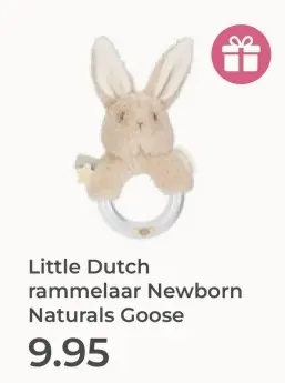 Aanbieding: rammelaar Newborn Naturals Goose