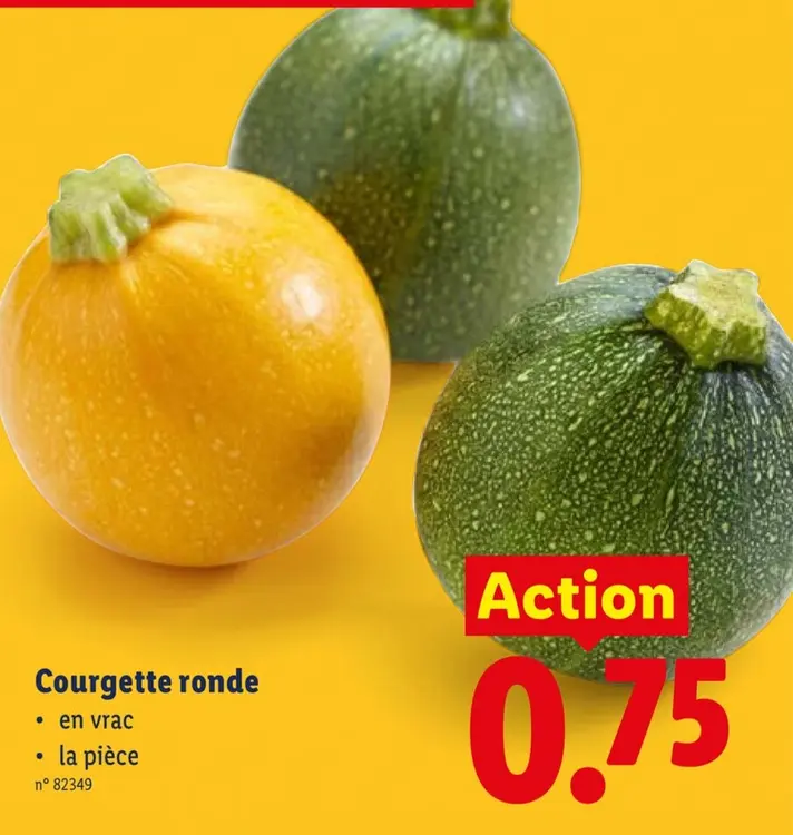 Offre: Courgette ronde