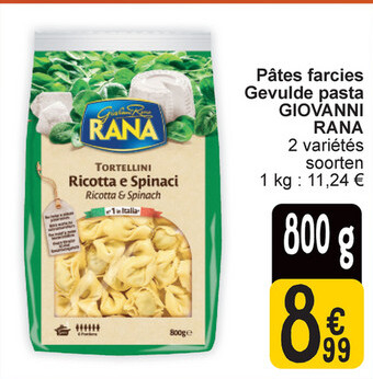 Offre: Pâtes farcies GIOVANNI RANA Tortellini Ricott