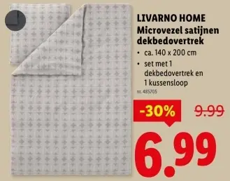 Promotie: Microvezel satijnen dekbedovertrek