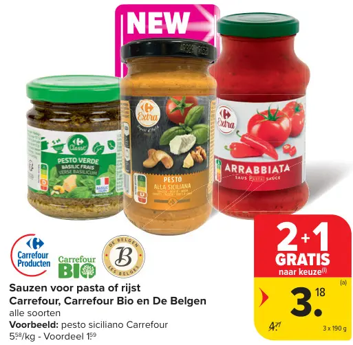 Promotie: Sauzen voor pasta of rijst